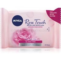 Nivea Rose Touch odličovacie micelárne obrúsky 25 ks