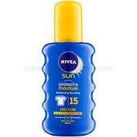Nivea Sun Protect & Moisture sprej na opaľovanie SPF 15  200 ml