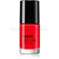 NOBEA Day-to-Day lak na nechty s gélovým efektom odtieň Ladybug Red #N08 6 ml