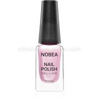 NOBEA Festive lak na nechty s gélovým efektom odtieň Shiny Pink 10 ml