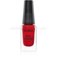 NOBEA Festive lek na nechty s gélovým efektom odtieň Festive Red 10 ml
