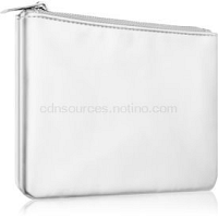 Notino Basic kozmetická taštička dámska  strieborná (17,5 x 11,5 x 1 cm)