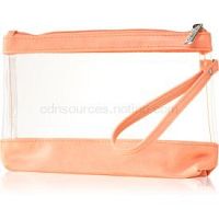 Notino Travel transparentná kozmetická taštička na cesty Apricot