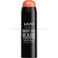 NYX Professional Makeup Bright Idea rozjasňovač v tyčinke odtieň 02 Coralicious 6 g