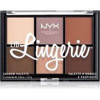 NYX Professional Makeup Lid Lingerie paletka 6 prechodových tieňov odtieň 01 Lingerie Shadow Palette 6 x 1,37 g g