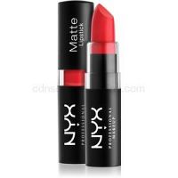 NYX Professional Makeup Matte Lipstick klasický matný rúž odtieň 08 Pure Red 4,5 g