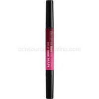 NYX Professional Makeup Ombre Lip Duo růž + ceruzka na pery odtieň 11 Hollywood & Wine 0,45 g + 0,14 g