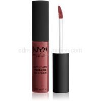 NYX Professional Makeup Soft Matte Metallic Lip Cream tekutý rúž s metalicky matným finišom odtieň 09 Rome 6,7 ml