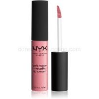 NYX Professional Makeup Soft Matte Metallic Lip Cream tekutý rúž s metalicky matným finišom odtieň 10 Milan 6,7 ml