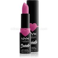 NYX Professional Makeup Suede Matte Lipstick matný rúž odtieň 13 Electroshock 3,5 g