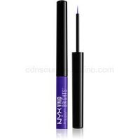 NYX Professional Makeup Vivid Brights farebné tekuté linky na oči odtieň 02 Vivid Violet 2 ml