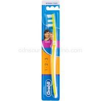 Oral B 1-2-3 Classic Care zubná kefka medium Yellow  