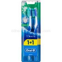 Oral B 3D White Fresh zubné kefky medium 2 ks Blue & Blue