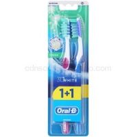 Oral B 3D White Fresh zubné kefky medium 2 ks Violet & Blue