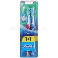 Oral B 3D White Fresh zubné kefky medium Dark Pink & Blue 2 ks