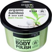Organic Shop Organic Bamboo & Sea Salt energizujúci telový peeling 250 ml