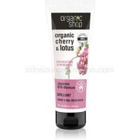 Organic Shop Organic Cherry & Lotus posilňujúci balzám na ruky a nechty  75 ml