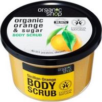 Organic Shop Organic Orange & Sugar tonizačný peeling na telo  250 ml