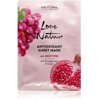 Oriflame Love Nature hydratačná plátienková maska