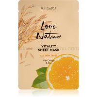 Oriflame Love Nature plátenná maska pre všetky typy pleti