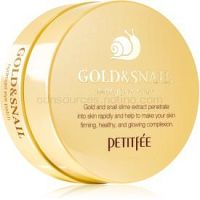 Petitfee Gold & Snail hydrogélová maska na očné okolie s extraktom zo slimáka 60 ks