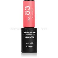 Pierre René Nails Hybrid gélový lak na nechty s použitím UV/LED lampy odtieň 83 Neon Pink 6 ml
