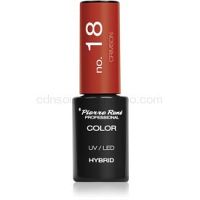 Pierre René Nails Hybrid gélový lak na nechty s použitím UV/LED lampy odtieň No. 18 Crimson 6 ml