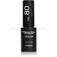 Pierre René Nails Hybrid gélový lak na nechty s použitím UV/LED lampy odtieň No. 80 Black 6 ml