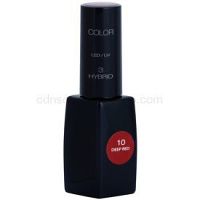 Pierre René Nails Hybrid gélový lak na nechty s použitím UV/LED lampy veľký odtieň 10 Deep Red 11 ml