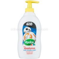 Radox Kids Feel Adventurous sprchový a kúpeľový gél zelené jablko  400 ml