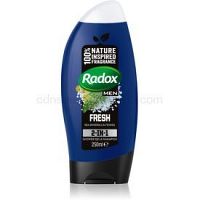 Radox Men Fresh  sprchový gél a šampón 2 v 1 pre mužov  250 ml