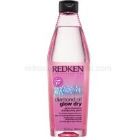Redken Diamond Oil Glow Dry gélový šampón pre vlasy bez lesku pre urýchlenie fúkanej  300 ml