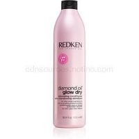 Redken Diamond Oil Glow Dry rozjasňujúci kondicionér pre lesk a ľahké rozčesávanie vlasov pre urýchlenie fúkanej 500 ml