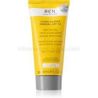REN Clean Screen Mineral SPF 30 zmatňujúci opaľovací krém na tvár SPF 30 50 ml