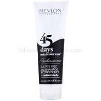 Revlon Professional Revlonissimo Color Care šampón a kondicionér 2 v 1 pre veľmi tmavé a čierne odtiene vlasov bez sulfátov 275 ml