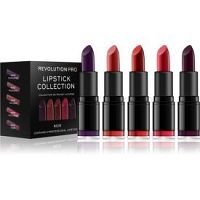 Revolution PRO Lipstick Collection sada rúžov 5 ks odtieň Noir  