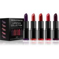 Revolution PRO Lipstick Collection sada rúžov 5 ks odtieň Noir