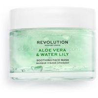 Revolution Skincare Aloe Vera & Water Lily upokojujúca pleťová maska 50 ml