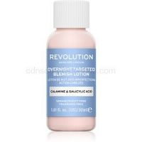 Revolution Skincare Blemish Calamine & Salicylic Acid lokálna starostlivosť proti akné na noc 30 ml
