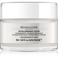 Revolution Skincare Hyaluronic Acid nočná hydratačná maska na tvár 50 ml