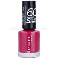 Rimmel 60 Seconds Super Shine lak na nechty odtieň 323 Funtime Fuchsia 8 ml