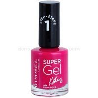 Rimmel Super Gel By Kate gélový lak na nechty bez použitia UV/LED lampy odtieň 024 Red Ginger 12 ml
