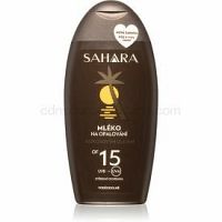 Sahara Sun mlieko na opaľovanie SPF 15 s kokosovým olejom 200 ml