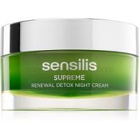Sensilis Supreme Renewal Detox detoxikačný nočný krém pre regeneráciu a obnovu pleti 50 ml