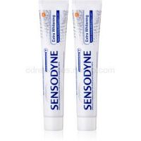 Sensodyne Extra Whitening bieliaca zubná pasta s fluoridom pre citlivé zuby  2 x 75 ml
