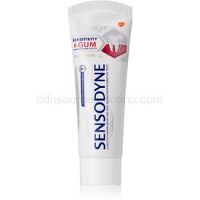 Sensodyne Sensitivity & Gum Whitening bieliaca zubná pasta na ochranu zubov a ďasien 75 ml