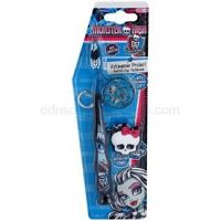 SmileGuard Monster High zubná kefka pre deti s cestovnou krytkou a kľúčenkou soft   
