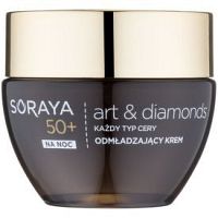 Soraya Art & Diamonds omladzujúci nočný krém s diamantovým práškom 50+ 50 ml