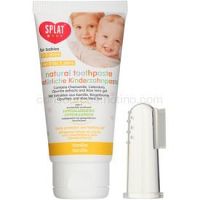 Splat Baby prírodná zubná pasta pre deti s masážnou kefkou príchuť Vanilla 40 ml