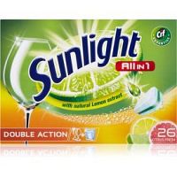 Sunlight All in 1 Double Action tablety do umývačky (Citrus Fresh) 26 ks